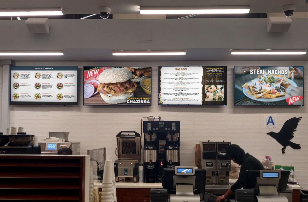 Restaurant digital signage